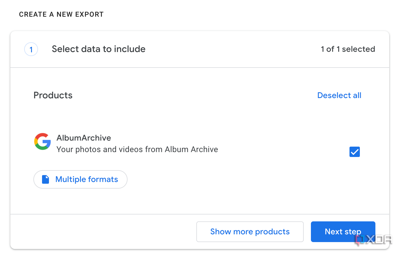 Album Archive in Google Takeout