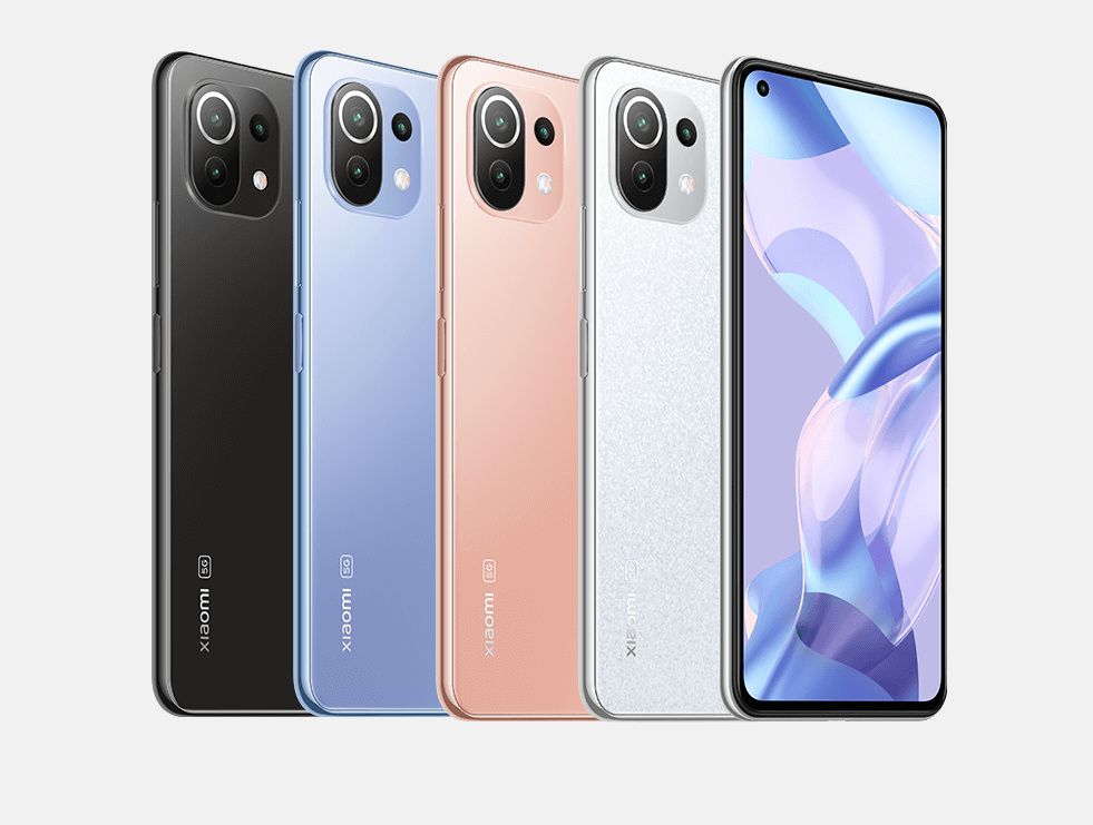 XIaomi 11 Lite 5G NE in four colors