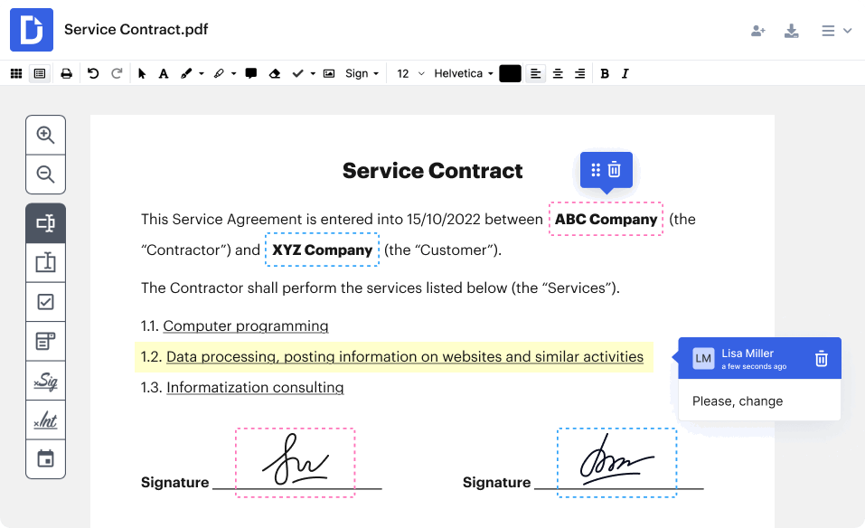 DocHub: PDF E-Signatures, Sales Contract Workflow Automation