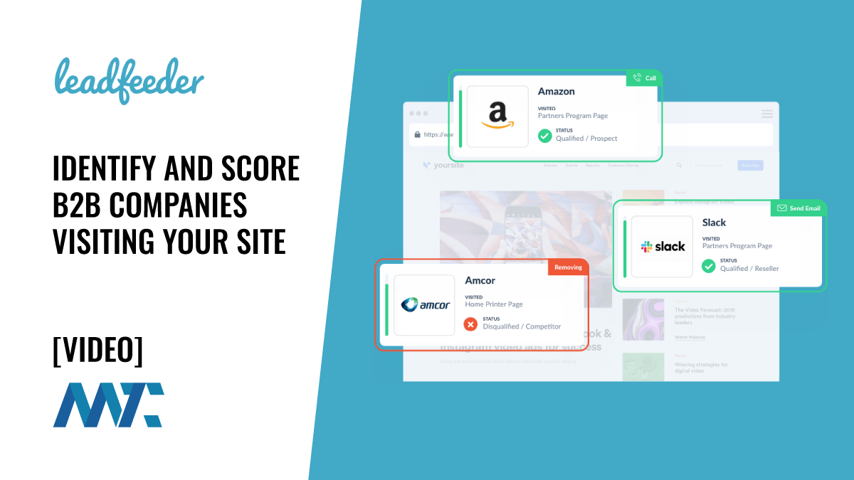 Leadfeeder: Identify and Score B2B Companies Visiting Your Site