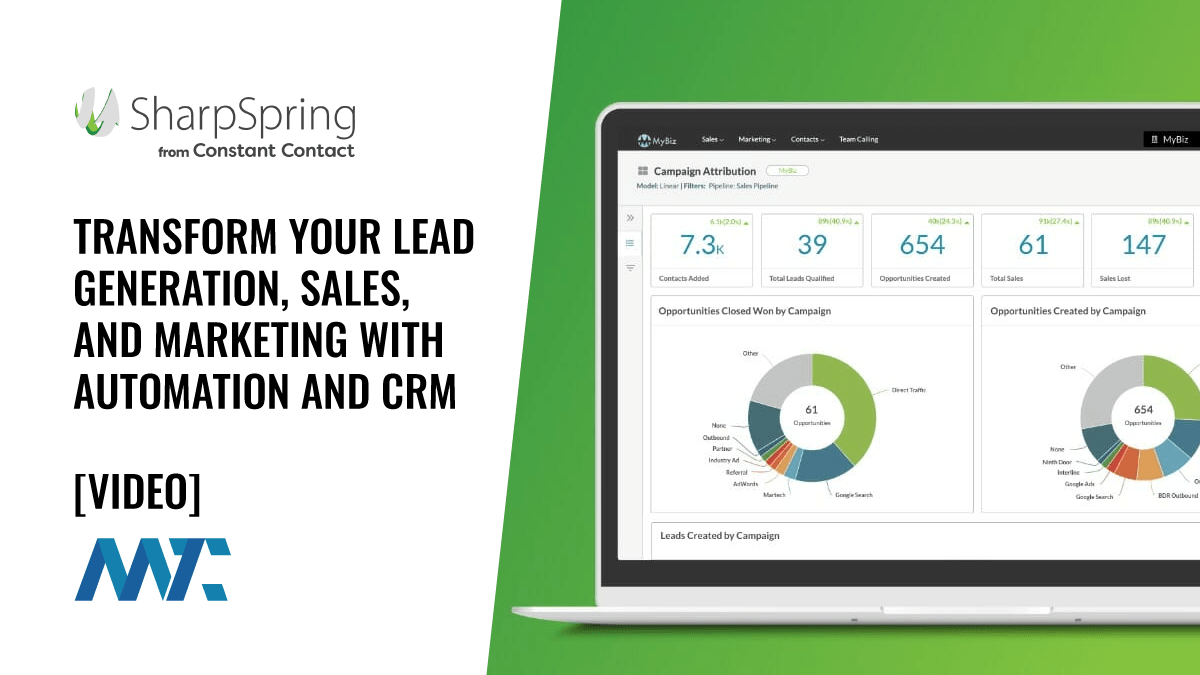 SharpSpring: Transform Your Lead Generation, Sales, and Marketing with Automation and CRM