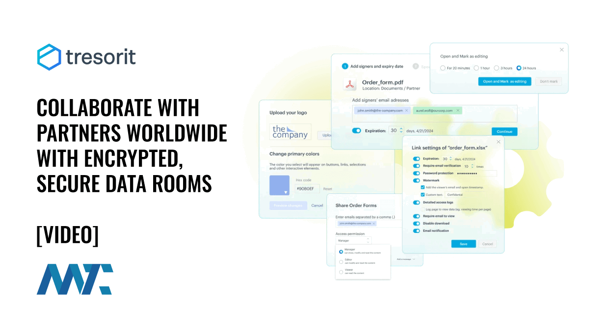 Tresorit: Secure, Encrypted Data Rooms